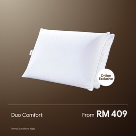 Dunlopillo Duo Comfort Natural Latex Microfibre Filling Pillow 